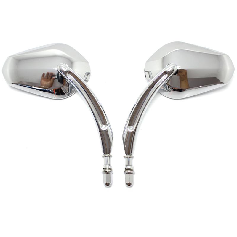 

Мотоциклетные левые и правые зеркала заднего вида для Harley Davidson Street Glide Road King, черное и хромированное боковое зеркало CB183