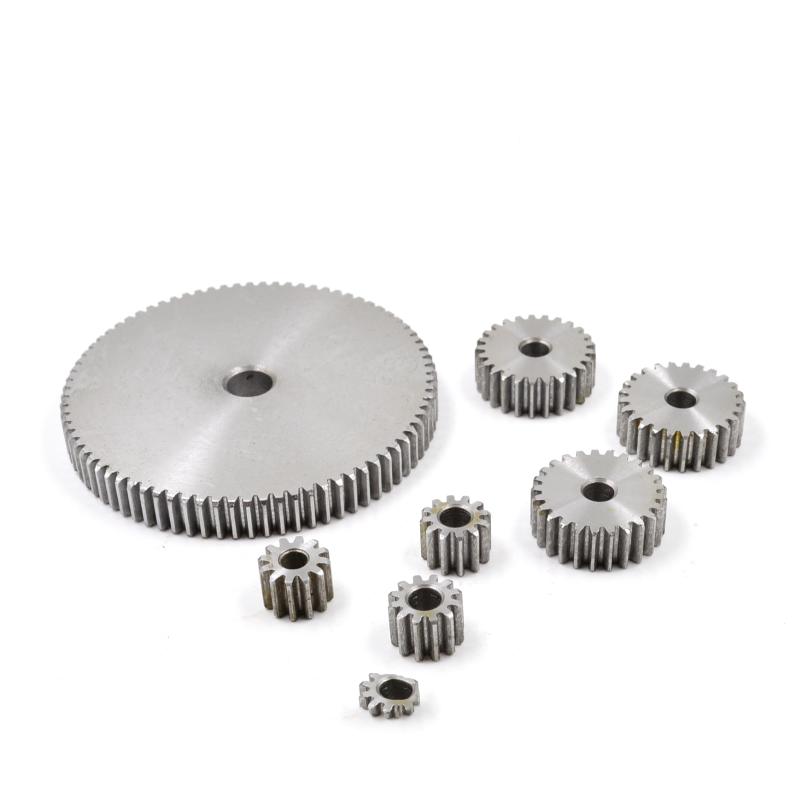 1Pcs Metal Transmission Gear Positive Gear Dia 77mm-162mm 45#Steel Cylindrical Gear 1 Mod 75/80/90/100/110/120/150/160 Teeth