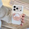 Korean Blue Polka Dot Bear Magnetic Suction Bracket Is Suitable for iphone11Promax Apple 11 Mobile Phone Case 11 Female 11.