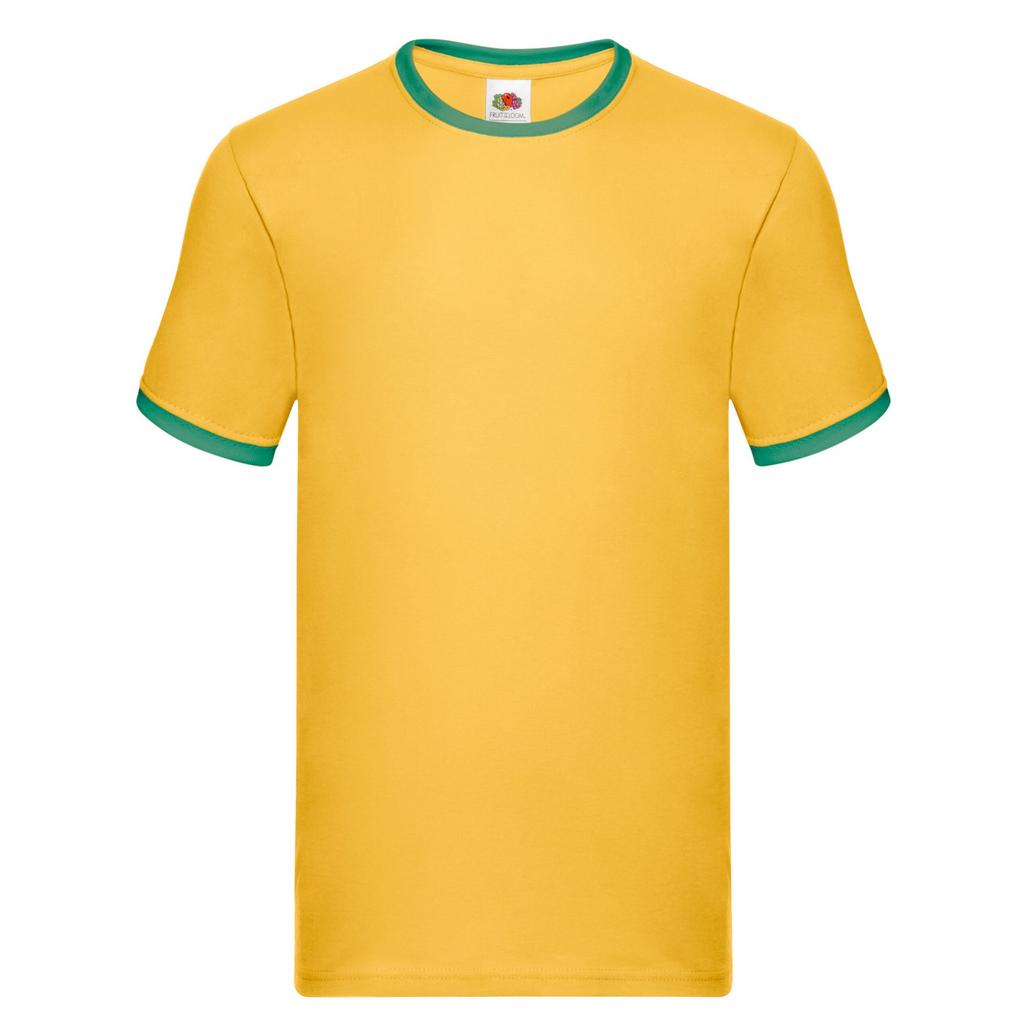 FRUIT OF THE LOOM Ringer-Kontrast-T-Shirt für Herren