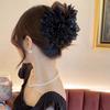 Eleganter Großer Blume Krallenclip Koreanische Mode Funkelnder Hai Haarclip Haarspangen Mädchen Haarklammer Party Kopfschmuck Damen Haaraccessoires
