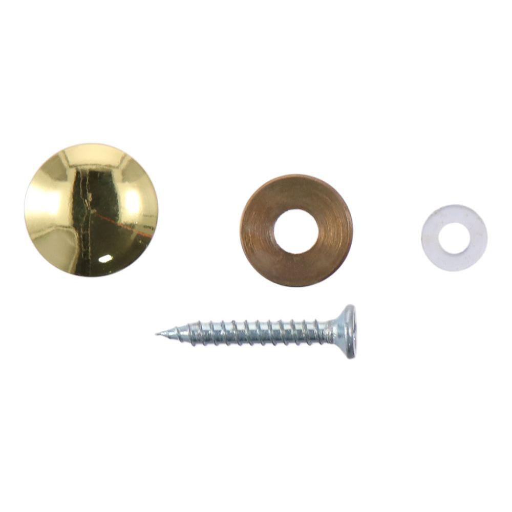 8Pcs Durable Polished Gold Mirror Screws 10mm/12mm/14mm/16mm/18mm Decorative Caps Decorative Screws