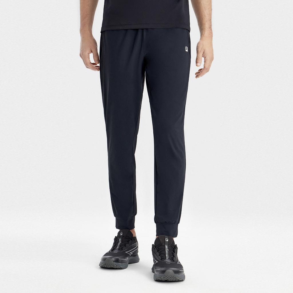 FILA Latte Girl 3.0 Solid Color Cuffed Sports Fitness Pants Men Pants Deep-Black A11M321615FBK