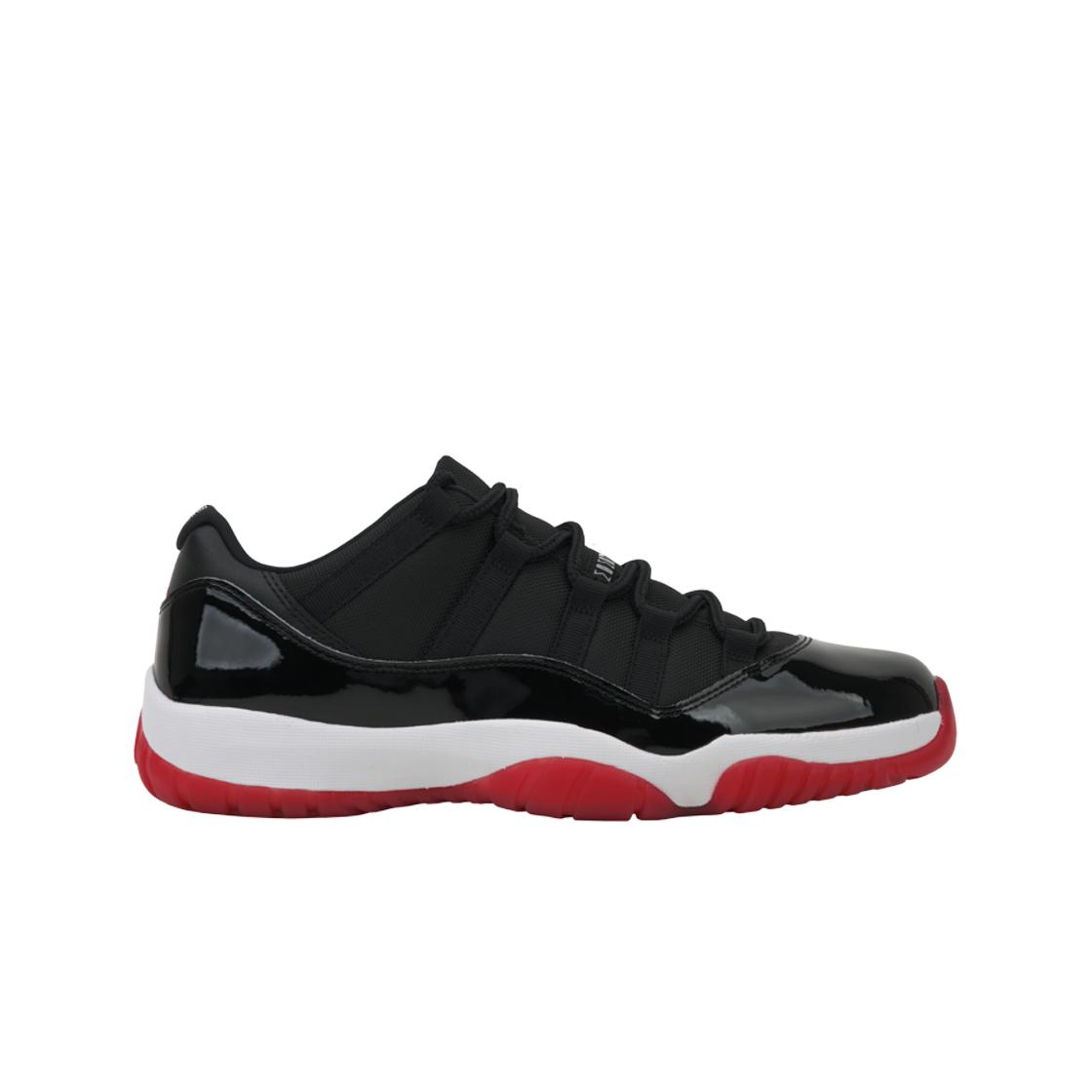 Мужские кроссовки Air Jordan 11 Retro Low Bred 2025 Черный/Красный/Белый FV5104-006 44.5