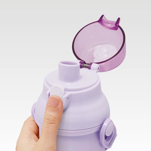 Skater Children's Plastic Water Bottle 480ml One Push Open/Close Antibacterial Child Friendly Lightweight Antibacterial Treatment Made In Japan Pokemo