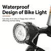 User Friendly ABS USB Charging Bike Light Quick Rechargeable Waterproof Design Plastic Texture for Any Weather Cycling