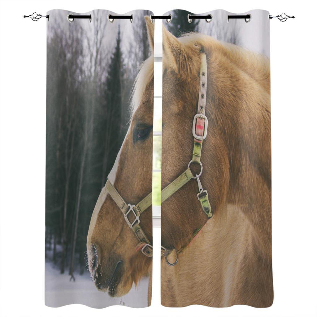 Polar Bear Reef Dark Clouds Home Decor Window Curtains Bedroom Kitchen Curtain Panel Curtains for Living Room