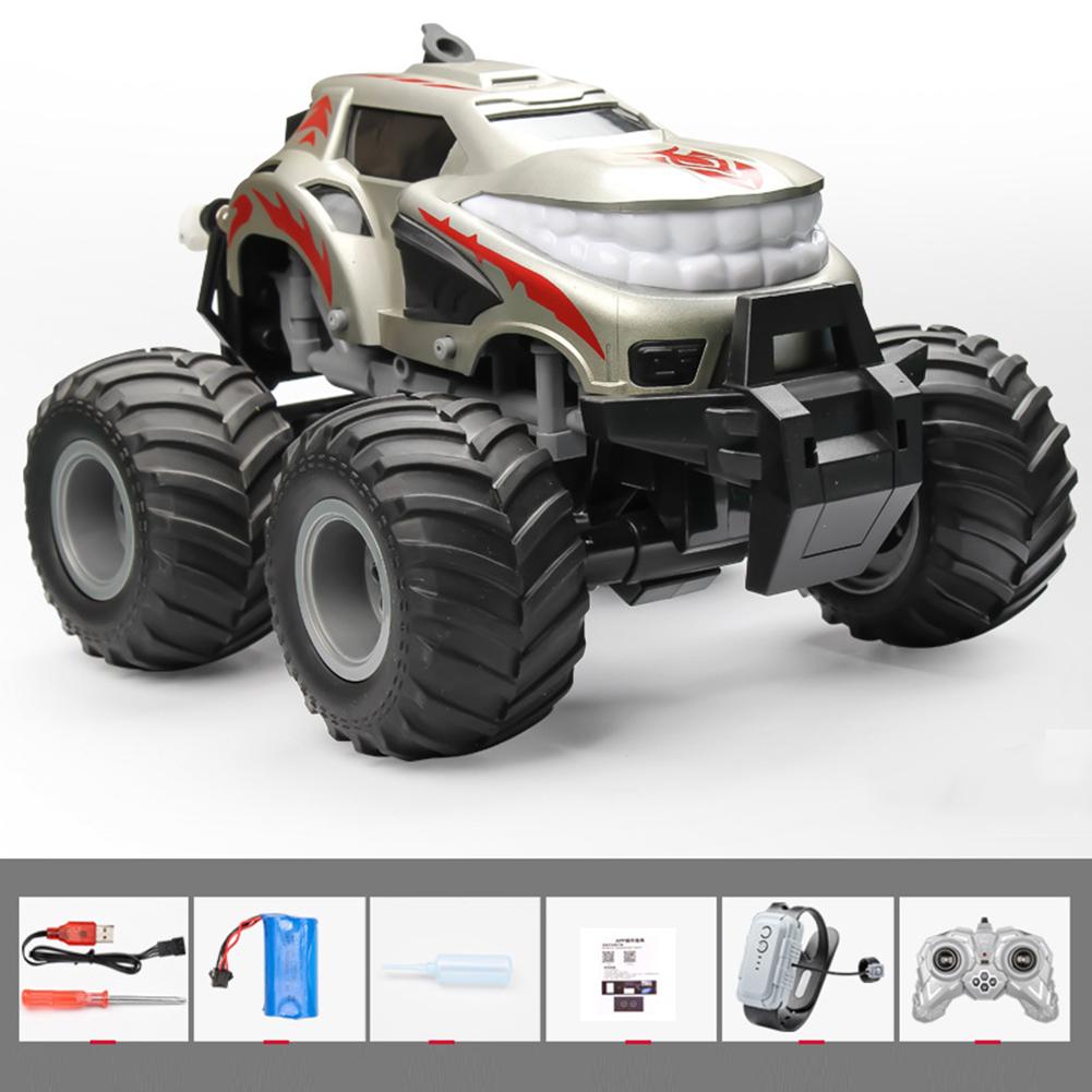 Remote Control Car For Children Off-road Climbing Dual Rc Stunt Car With Spray And LED Lights Birthday Gifts For Boys Girls