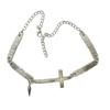 Grunge Rock Spliced Cross Necklace Punk Hip Hop Necklace Vintage Choker Necklace  Jewelry