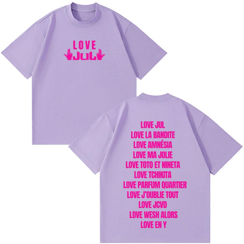 Rapper Jul Fashion Print T Shirt Unisex Unisex Harajuku Tshirt Summer Casual Cotton Short Sleeve Oversized Aesthetics Tshirts