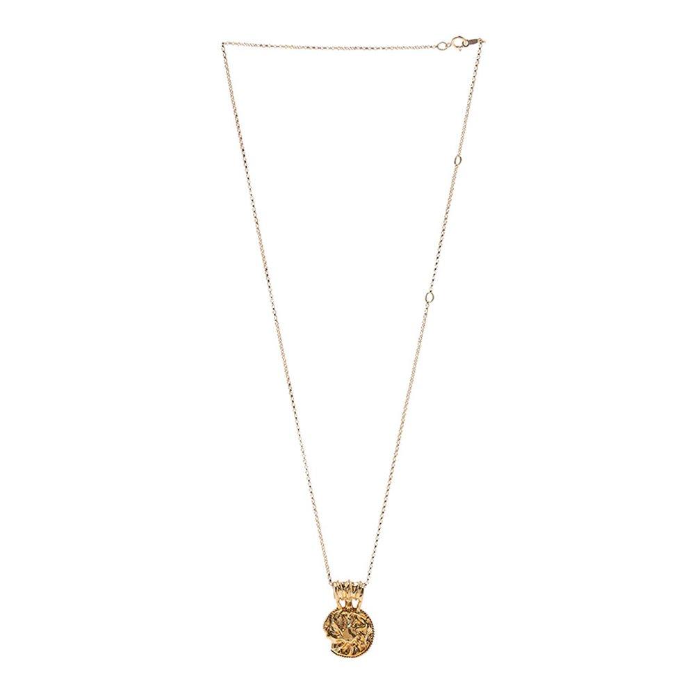 [Alighieri] Public Sun Salutation Medallion Necklace Fj1589 Abrz 24Gold /1