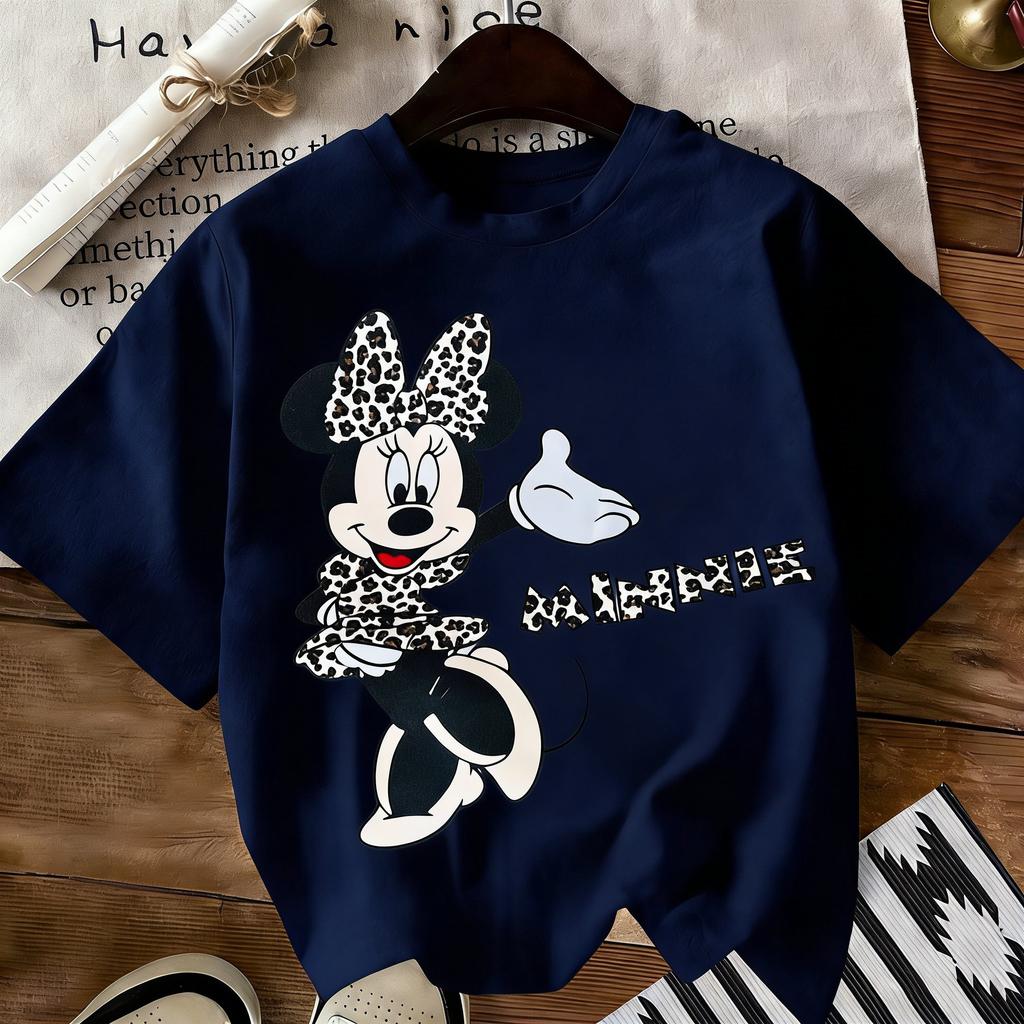 ParentChild Vintage Disney Minnie Graphic T Shirt Unisex Women Short Sleeve TeeOversized Casual Tops Summer Streetwear 2026 Y2k