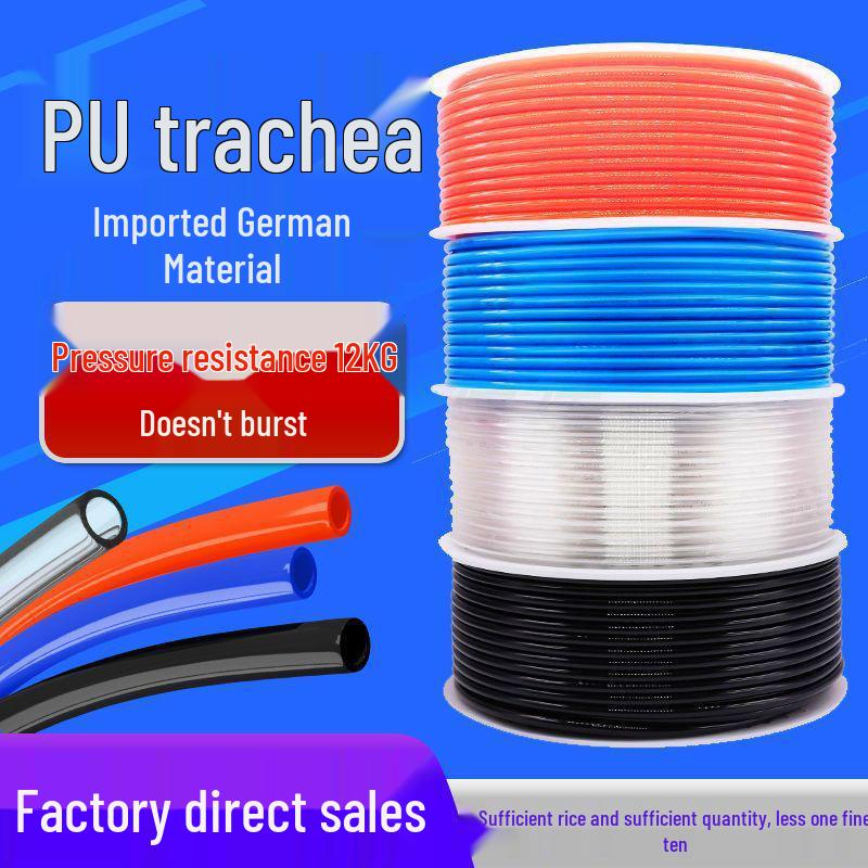 Przezroczysty wysokociśnieniowy wąż powietrzny PU odporny na wybuchy do kompresorów powietrza (Rozmiary: 6/8/10/12/14/16mm)