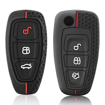 3 Button Silicone Car Remote Key Fob Shell Cover Case For Ford Ranger C-Max S-Max Focus Galaxy Mondeo Transit Tourneo Custom