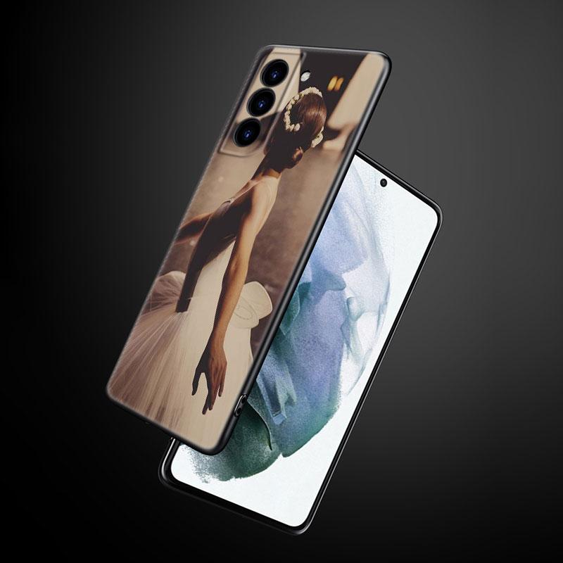 Ballet Dancer Phone Case For Samsung Galaxy S22 Pro S21 S20 Ultra FE S10 Lite 5G S10E S9 S8 Plus Soft TPU Black Cover