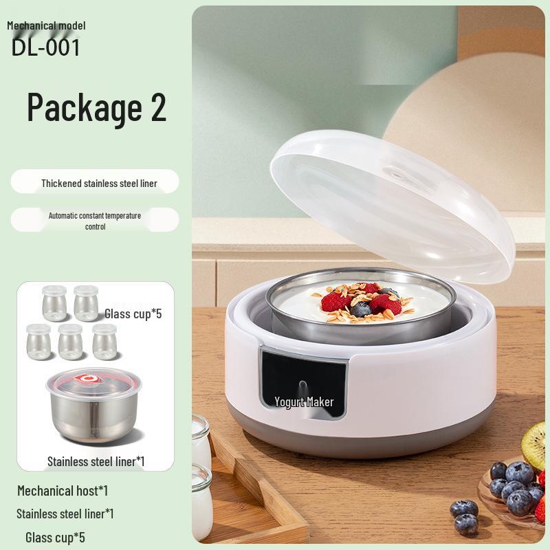 1.2L Household Yogurt & Natto Maker, 110V Fermenter with Constant Temperature and Pet Heating Water Dispenser