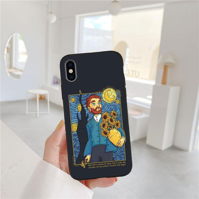 Starry Night Van Gogh Painting Phone Case for OPPO A40 A60 A80 A15 A16 A16K A12 A17 A17K A54 A54S A53 A53S A55 A56 A57 A98 F23