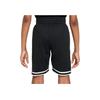 Nike Solid Color Elastic Waist Woven Sports Shorts Kids Shorts Black DZ4280-010
