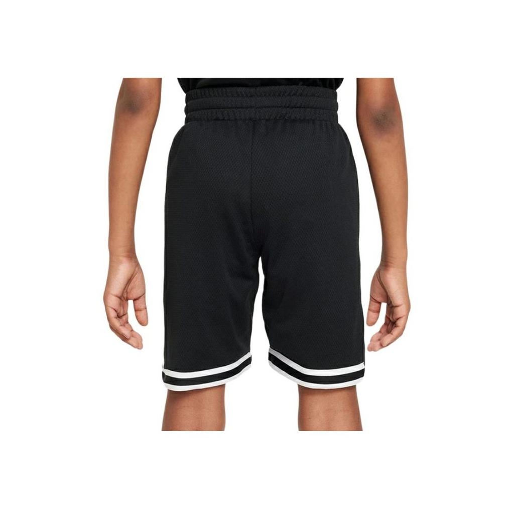 Nike Solid Color Elastic Waist Woven Sports Shorts Kids Shorts Black DZ4280-010