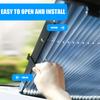 with UV conservation Cool Windshield Sunshade Folding Car Heat Shield for Front & Rear Window