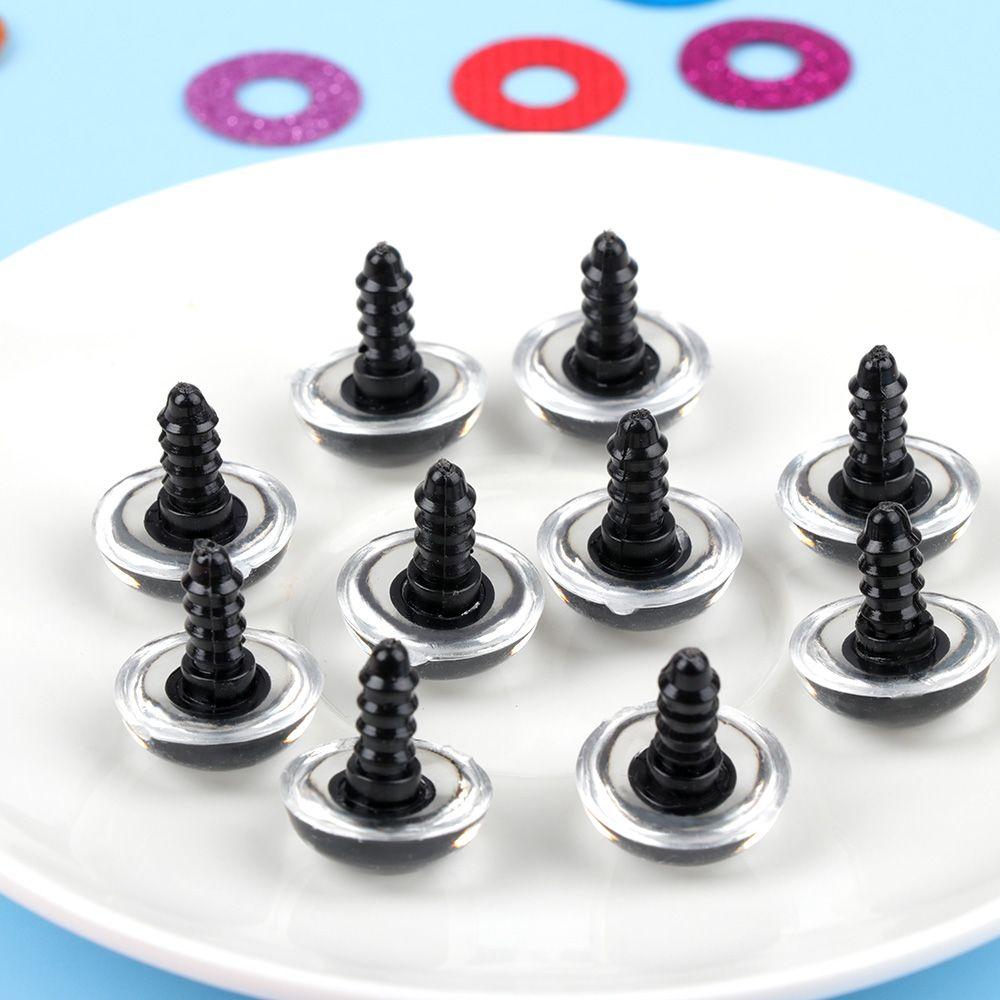 Plastik z oczkami podkładkami Rzemiosło Niedźwiedź Zwierzę Akcesoria Lalka Oczy kryształowe Lalki Narzędzia DIY