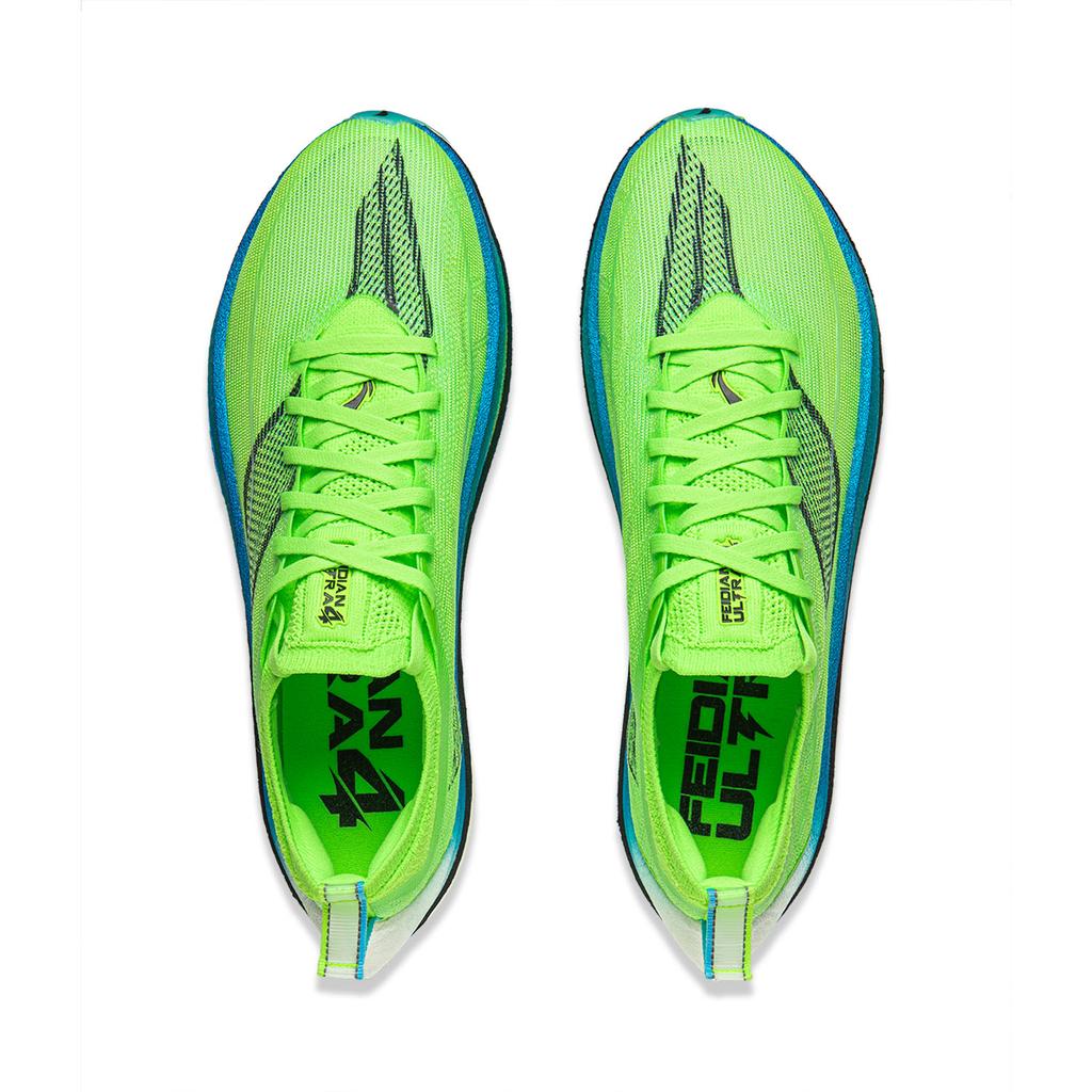 Li Ning Feidian 4 Ultra Laufschuhe Unisex Niedrig geschnitten Neongrün ARMU003-18
