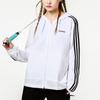 Adidas Neo Training Sports Striped Loose Hooded Jacket Women Jackets White H36745