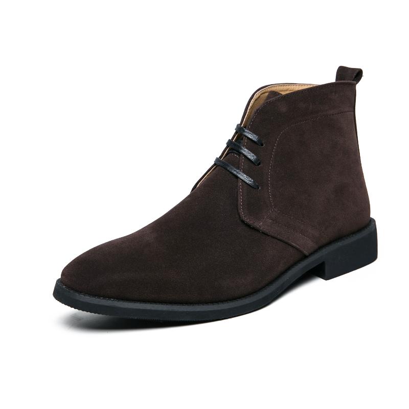Classic Retro Suede Boots Men High Quality Chukka Boots Large Size 48 Pointed-toe Chelsea Boots Mens Leather Desert Ankle Boot