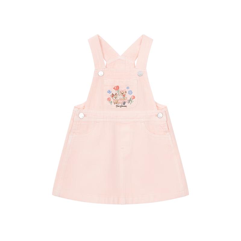 Teenie Weenie Kids  A-line Denim Suspender Dress 100