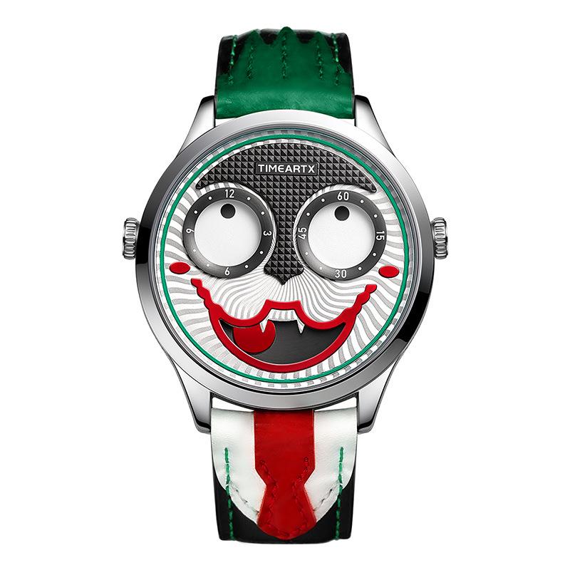 Trendy Waterproof Russian Clown Quartz Men s Wristwatch