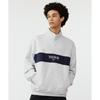Reebok Legacy Half Zip Up Sweatshirt   Light Gray