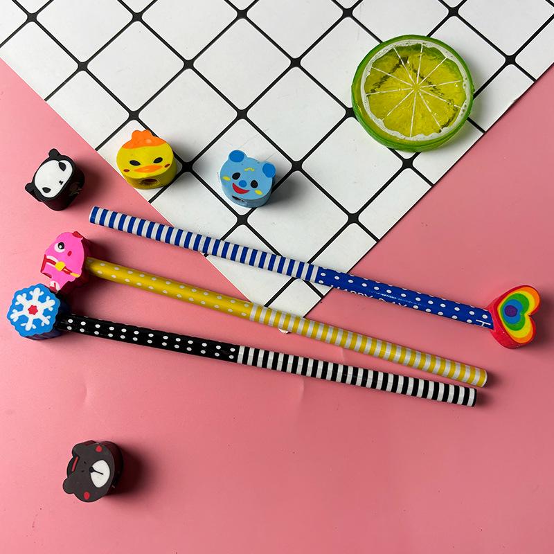 Cartoon Eraser Pencil for Kids - Ideal for Drawing, Writing & Kindergarten Prizes