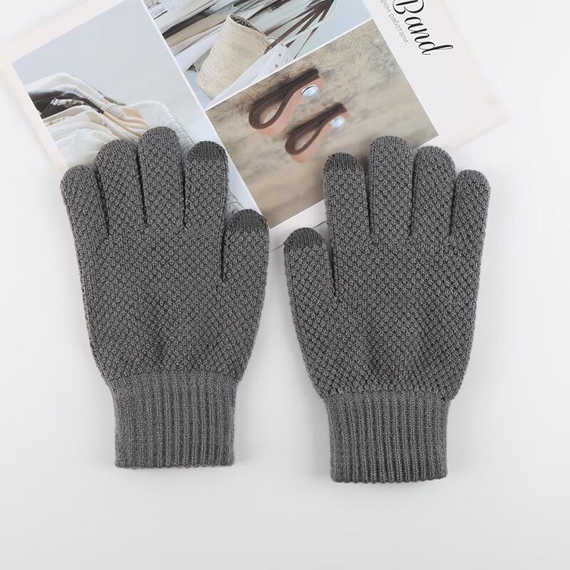 REACH STAR Japanese Corn Pattern Wool Blend Knitted Gloves