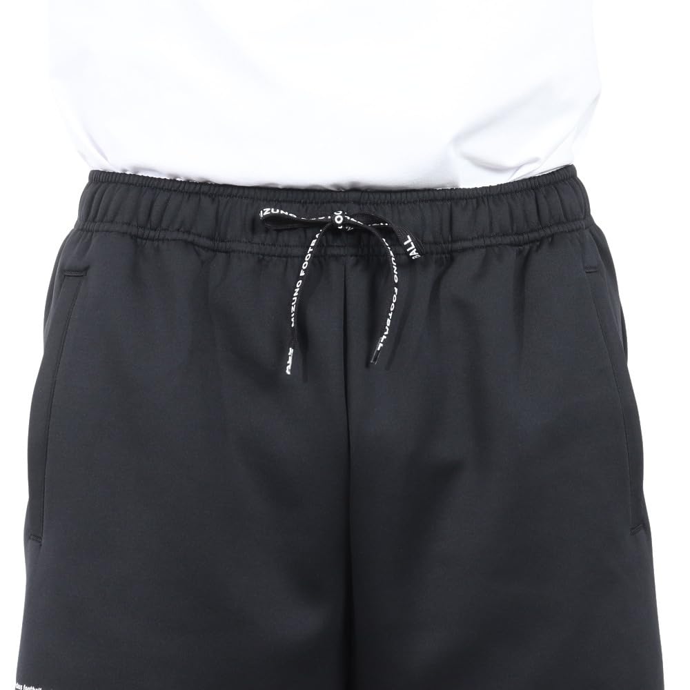 Mizuno Soccer Wear Half OFF THE Slim Black Shorts, Pants, PITCH, Stretch, Silhouette, Unisex, P2MDB066,