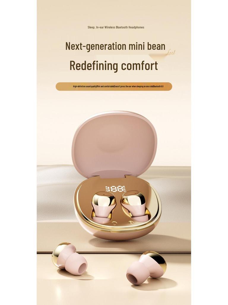 Invisible Bean Sleep TWS Bluetooth Earbuds with Digital Display