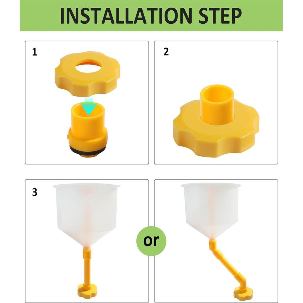 Dtharen Funnel, Flash Kit - Funnel Kit Automotive Funnel 16 Piece