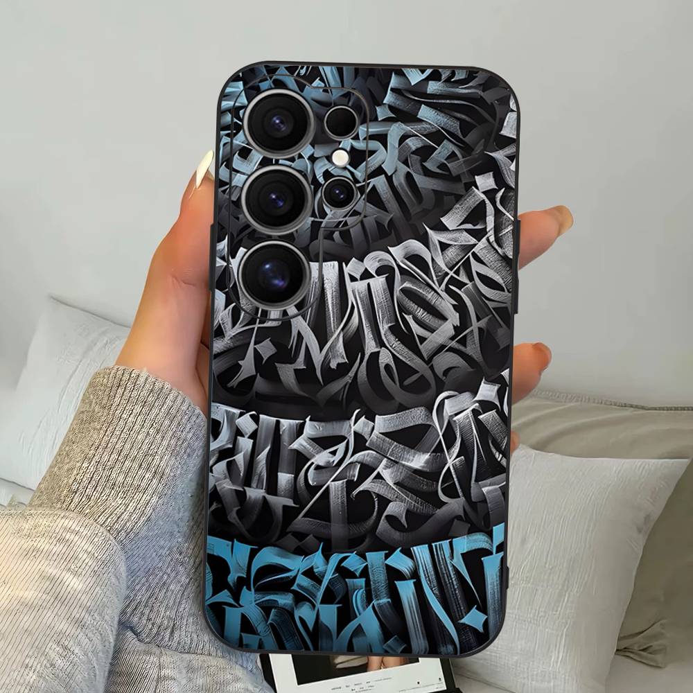 Pokras Lampas Art Graffiti Phone Case For Samsung S 24 Fe 25 Ultra Plus 20 Lite 21 30 22 23 24 22 Ultra 5G Fundas