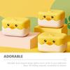 Drain Soap Dish Case Animal Design Portable Plastic Bathroom Travel Holder Cute Lid Storage No Drill Soap Box Home Use Non Slip