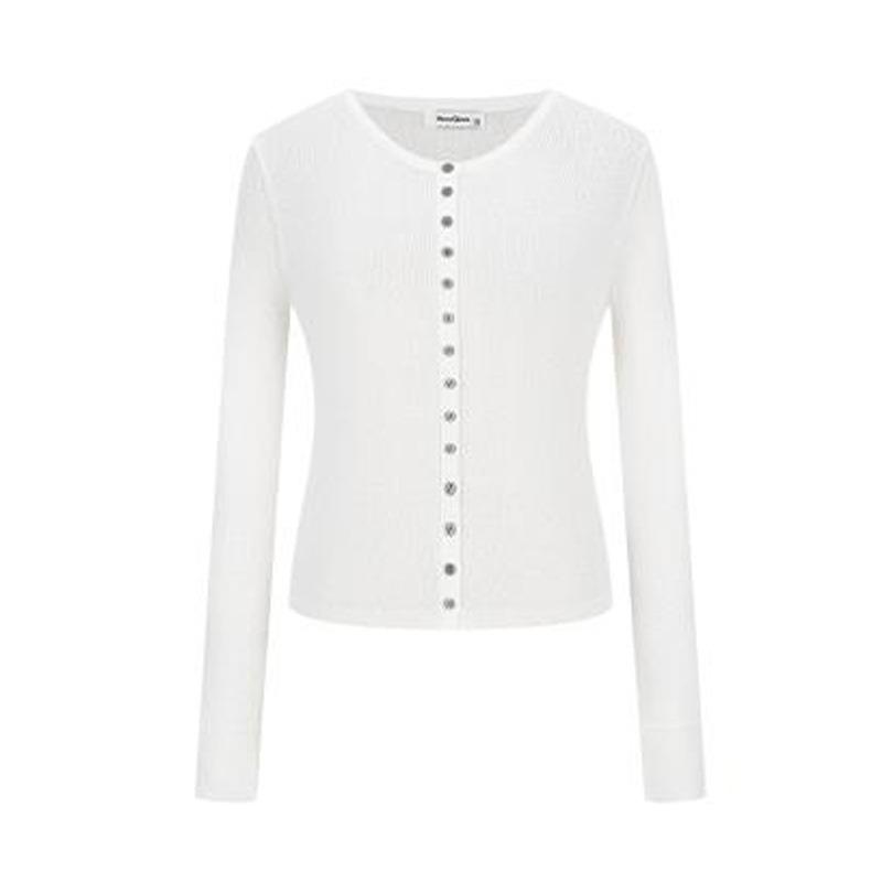 Neuer schulterbedeckender langärmeliger Strickpullover figurbetonende Cardigan Jacke Oberteil schmaler Pullover Mädchen