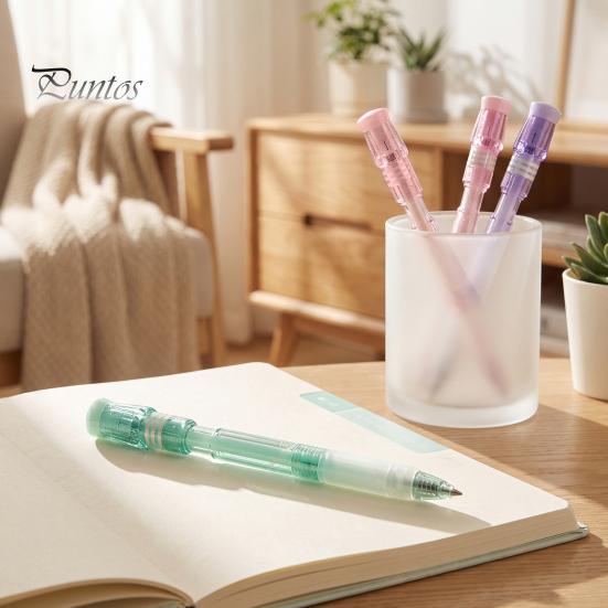 Decorative Desk Accessories Turbine Spinning Gel Pen, Stress Relief Gyro Top Quick-drying Fidget Pens for Anxiety 0.5mm Black Ink Pen Office