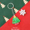 Santa Claus Reindeer Acrylic Christmas Keychain