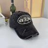 2025 Unisex Washed Cotton Baseball Cap Letter Embroidered Vintage Snapback Hat Men And Women Streetwear Outdoor Sports Hats