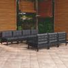 Day and Night - Day and Night Garden Furniture 8 Pieces with Anthracite Pine Wood Cushions