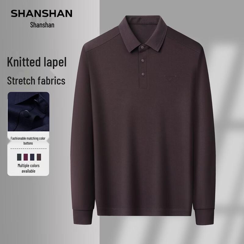 SHANSHAN Men s Classic Business Casual Polo Shirt XL/180