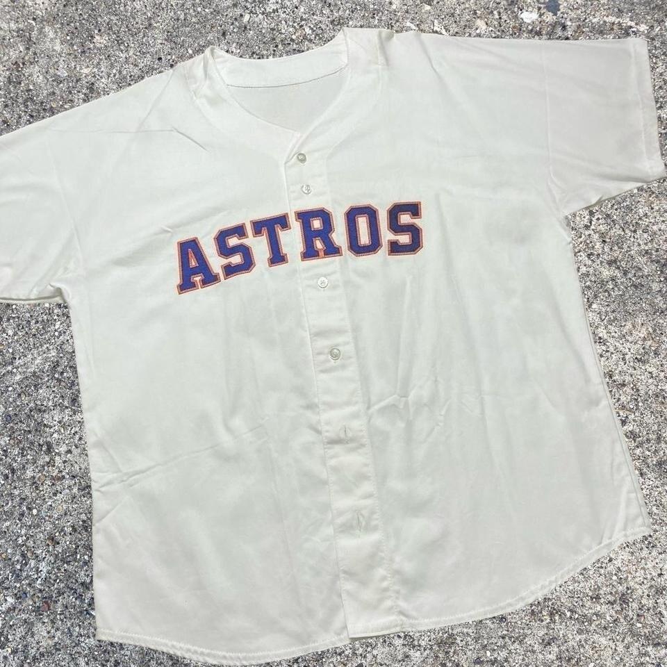 New Vintage Astros 3D Print Baseball Jersey