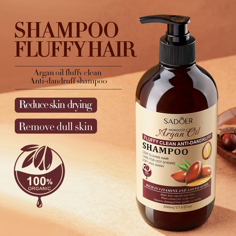 Argan Oil Shampoo SADOER Cleansing Fluffy Refreshing Moisturizing