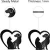 Black Iron Pet Wall Art Dog Cat Metal Sign Farmhouse Sculpture Hanging Decoration