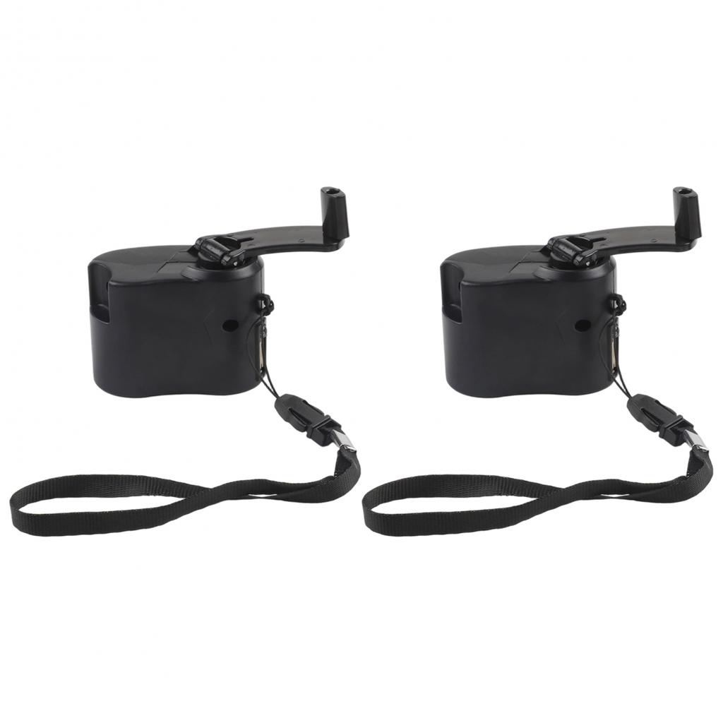 Hand Crank Charger Manual Dynamo USB Generator Easy To Carry