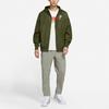 Nike Embroidered Logo Sportswear Woven Hooded Jacket Men Outerwear Olive-Green DM7924-326