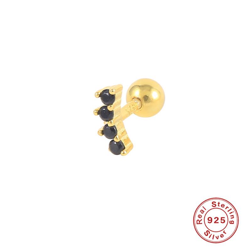 

Серьги-гвоздики из стерлингового серебра S925 пробы с бриллиантами, легкие, роскошные, одинарные, модные, персонализированные, серьги